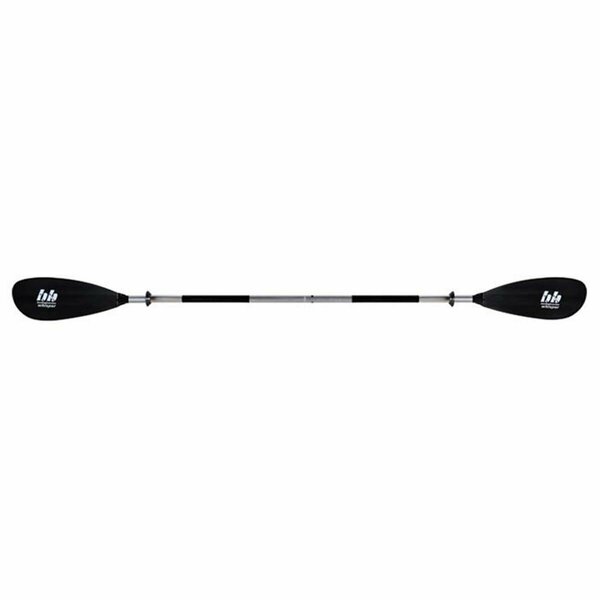 Complete Athlete 230 cm Whisper Snap-Button Kayak Aluminum Paddle, Black - 2 Piece CO3031556